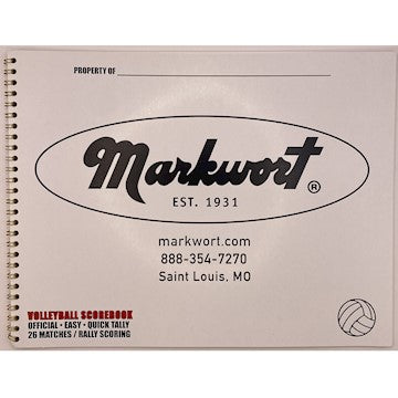 Markwort Volleyball 26 Game Rally Scoring Score Book